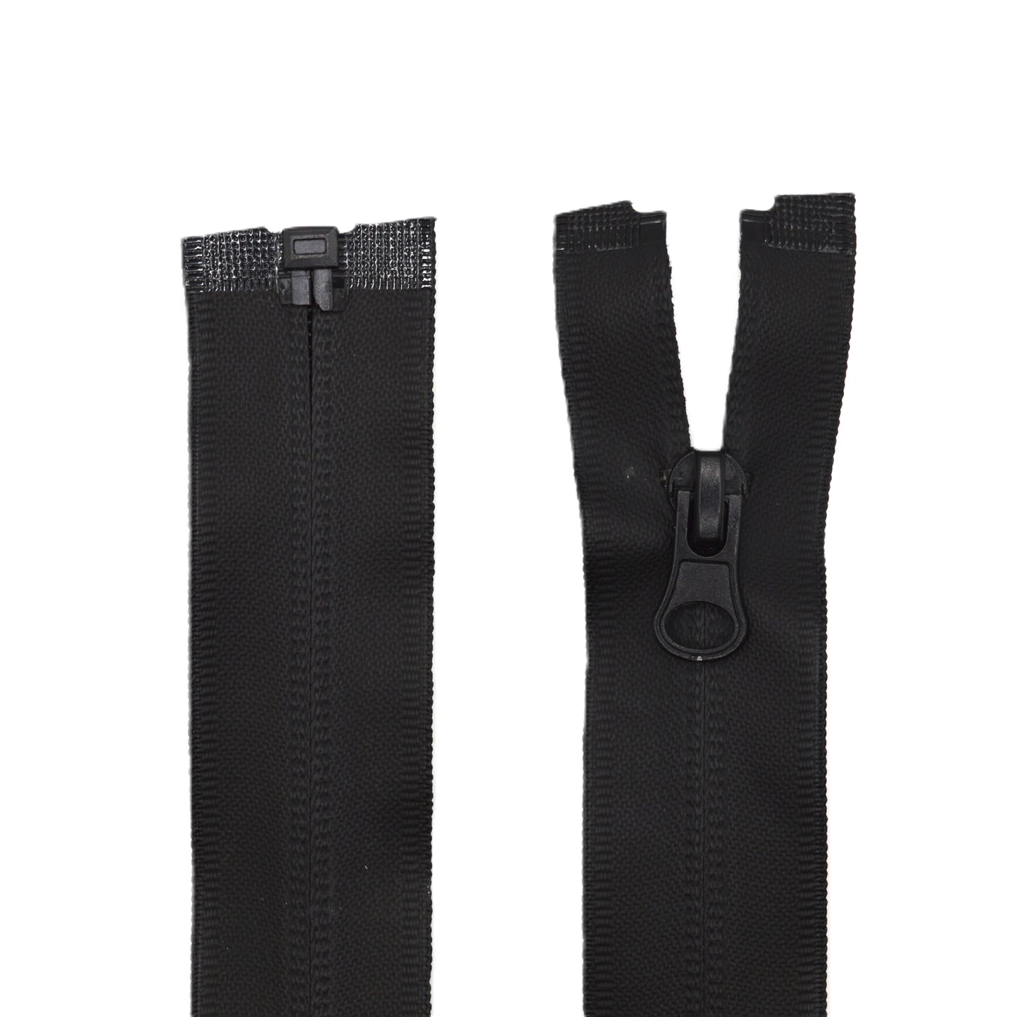 Fermeture étanche imperméable éclair zip à glissière séparable 80 cm (maille 5 mm / N°5) - Noir