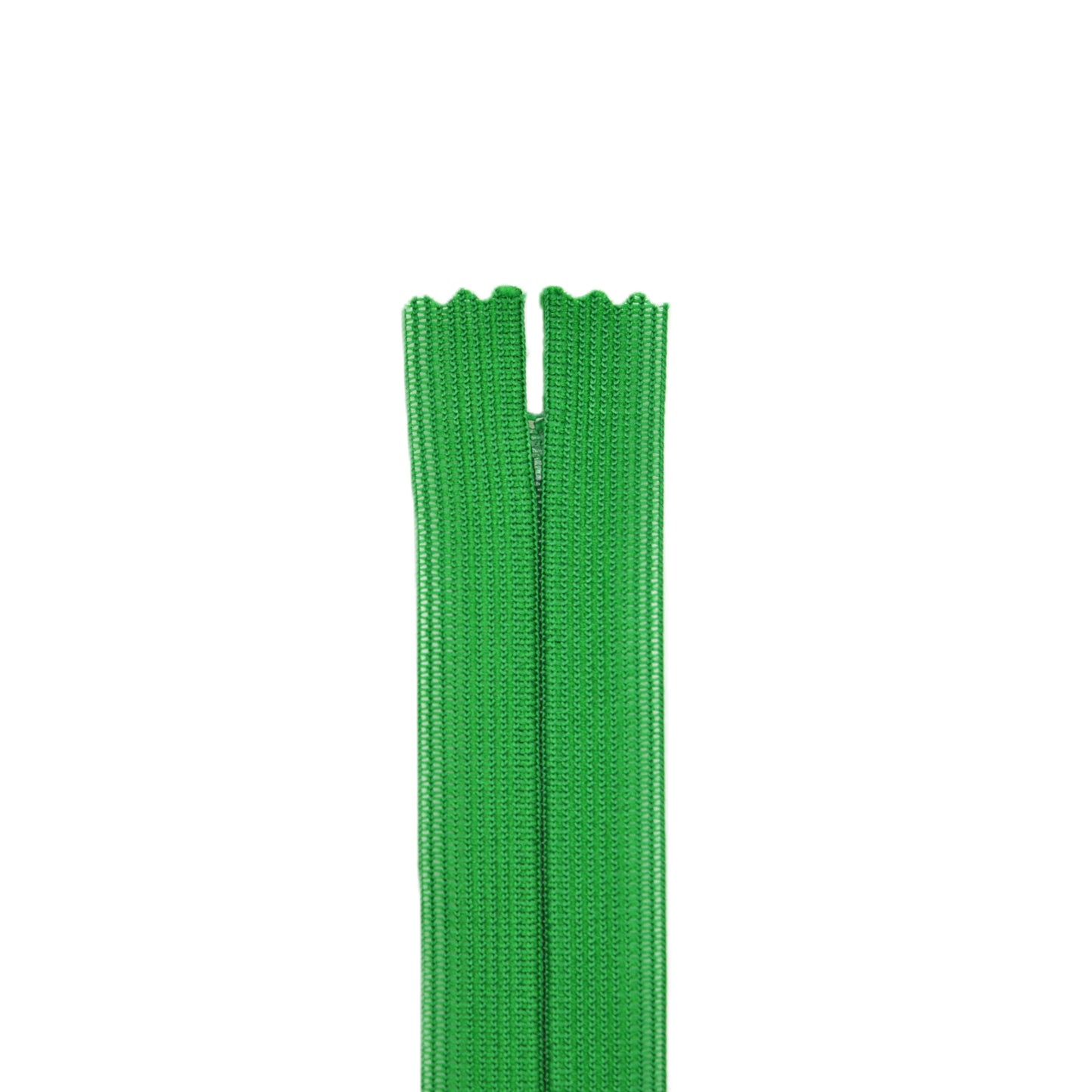 Fermeture invisible éclair zip à glissière non séparable 22 cm – Vert