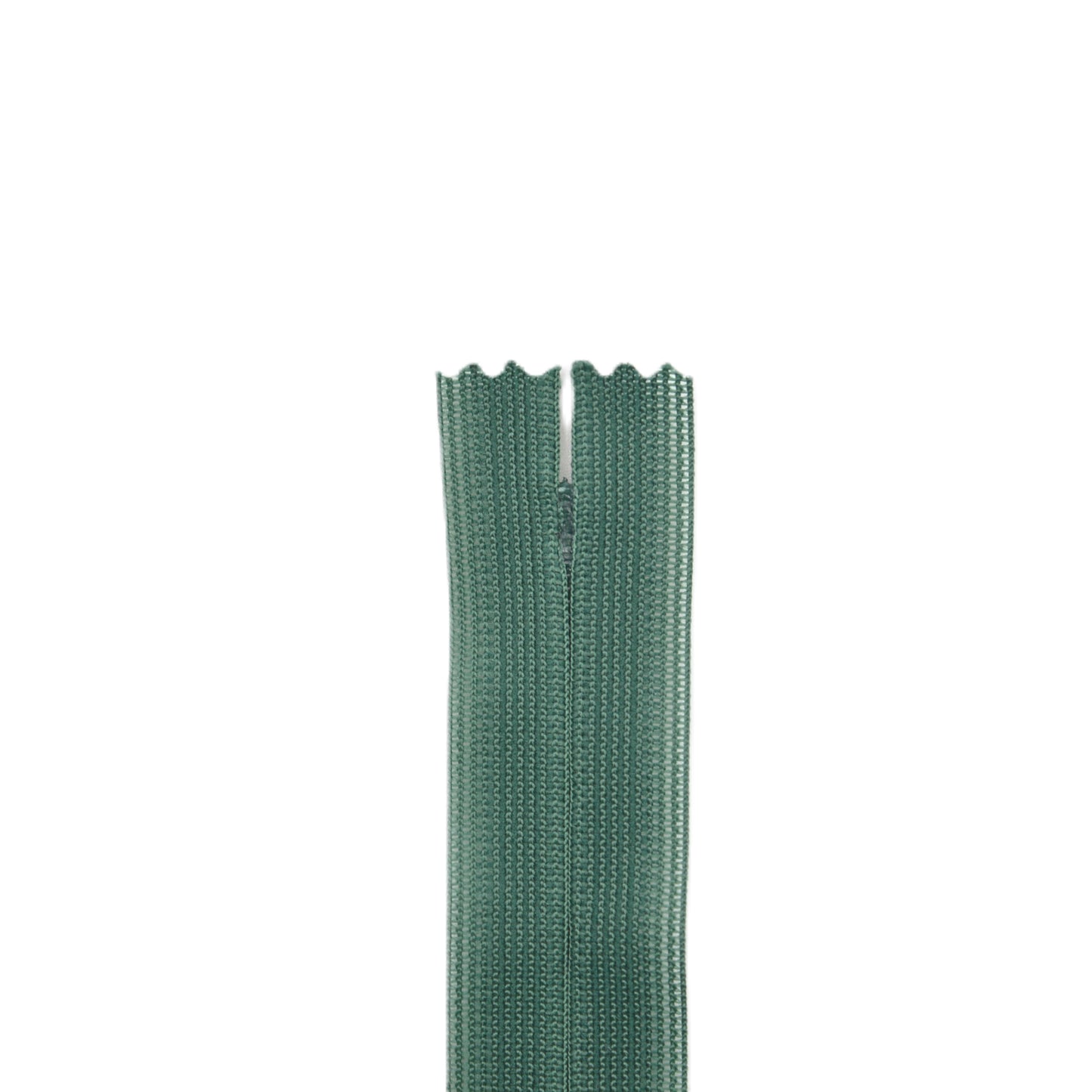 Fermeture invisible éclair zip à glissière non séparable 22 cm – Vert