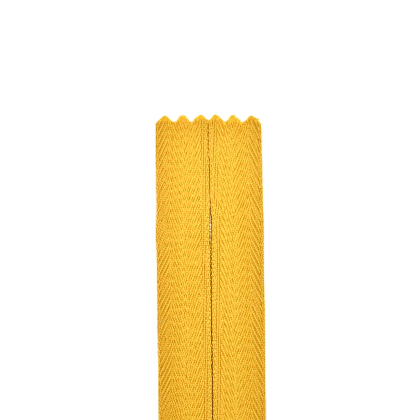 Fermeture invisible éclair zip à glissière non séparable 22 cm – Jaune