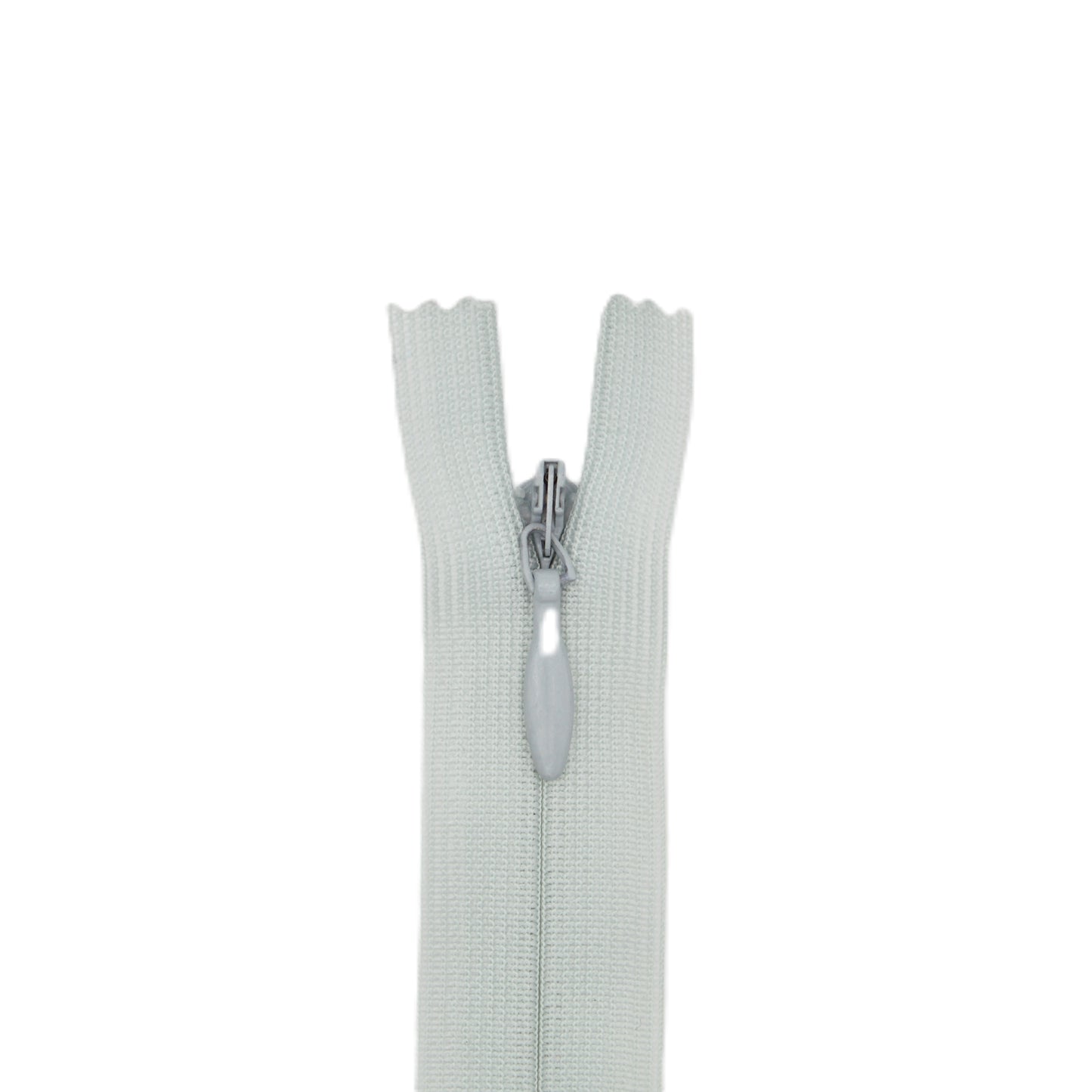 Fermeture invisible éclair zip à glissière non séparable 20 cm – Gris