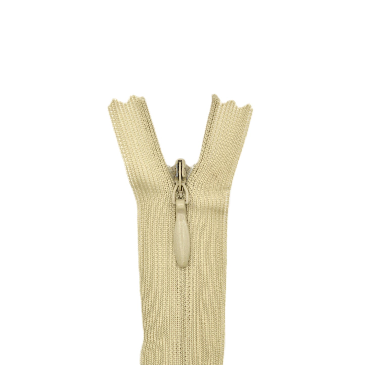 Fermeture invisible éclair zip à glissière non séparable 22 cm – Vert clair