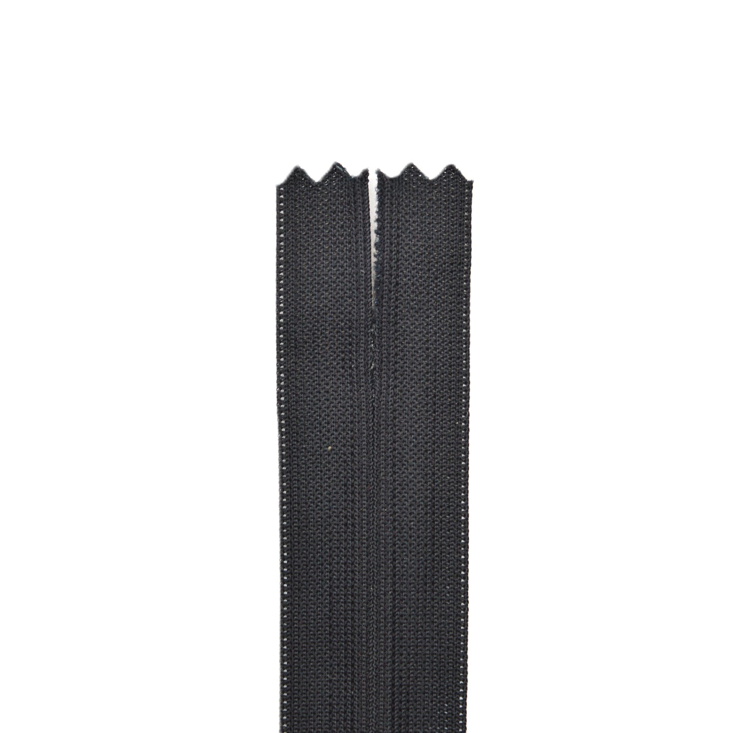 Fermeture invisible éclair zip à glissière non séparable 22 cm – Noir