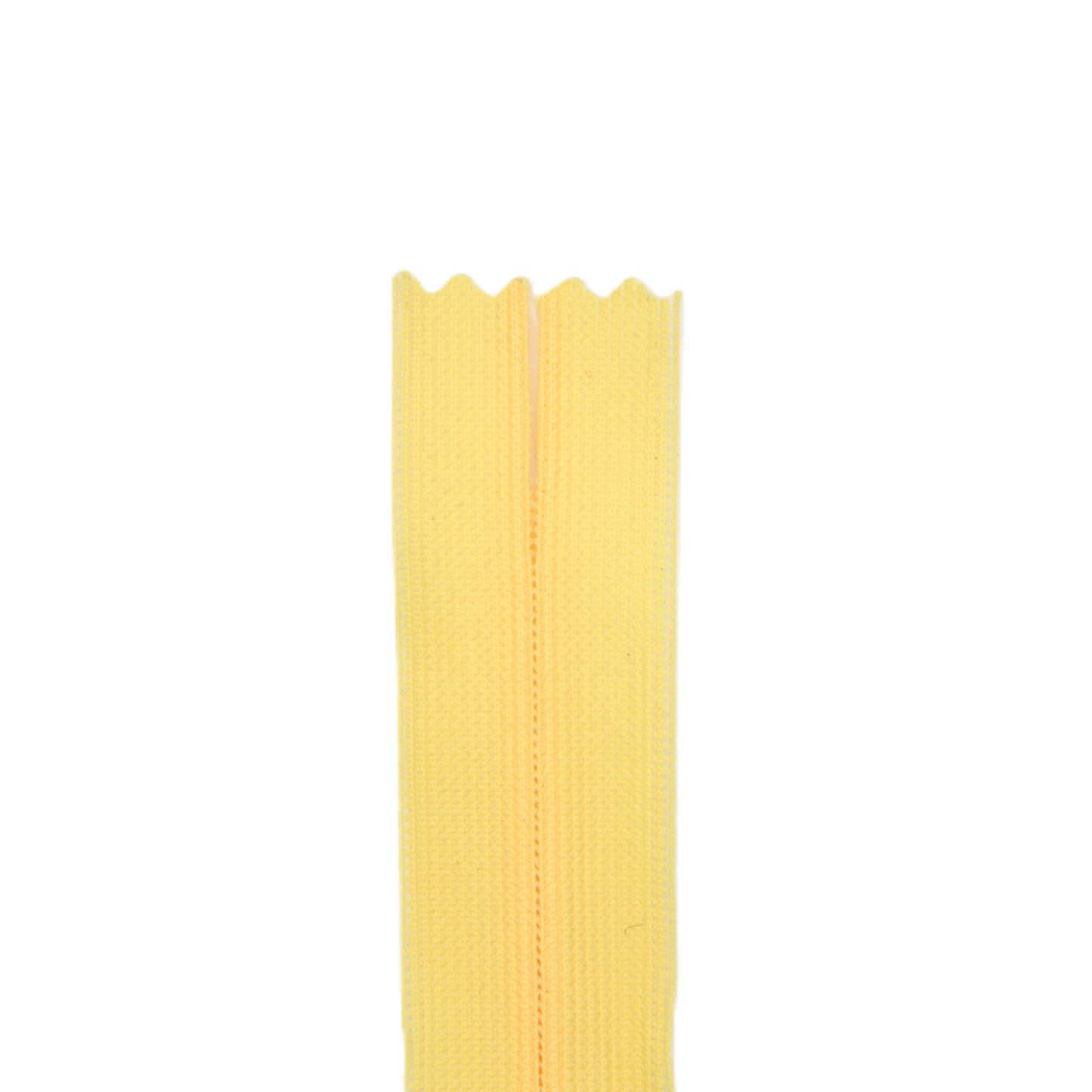 Fermeture invisible éclair zip à glissière non séparable 20 cm – Jaune