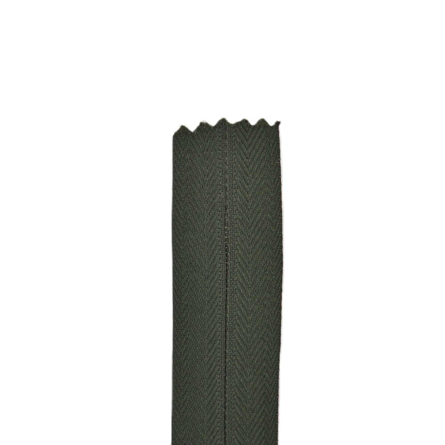 Fermeture invisible éclair zip à glissière non séparable 15 cm – Vert kaki