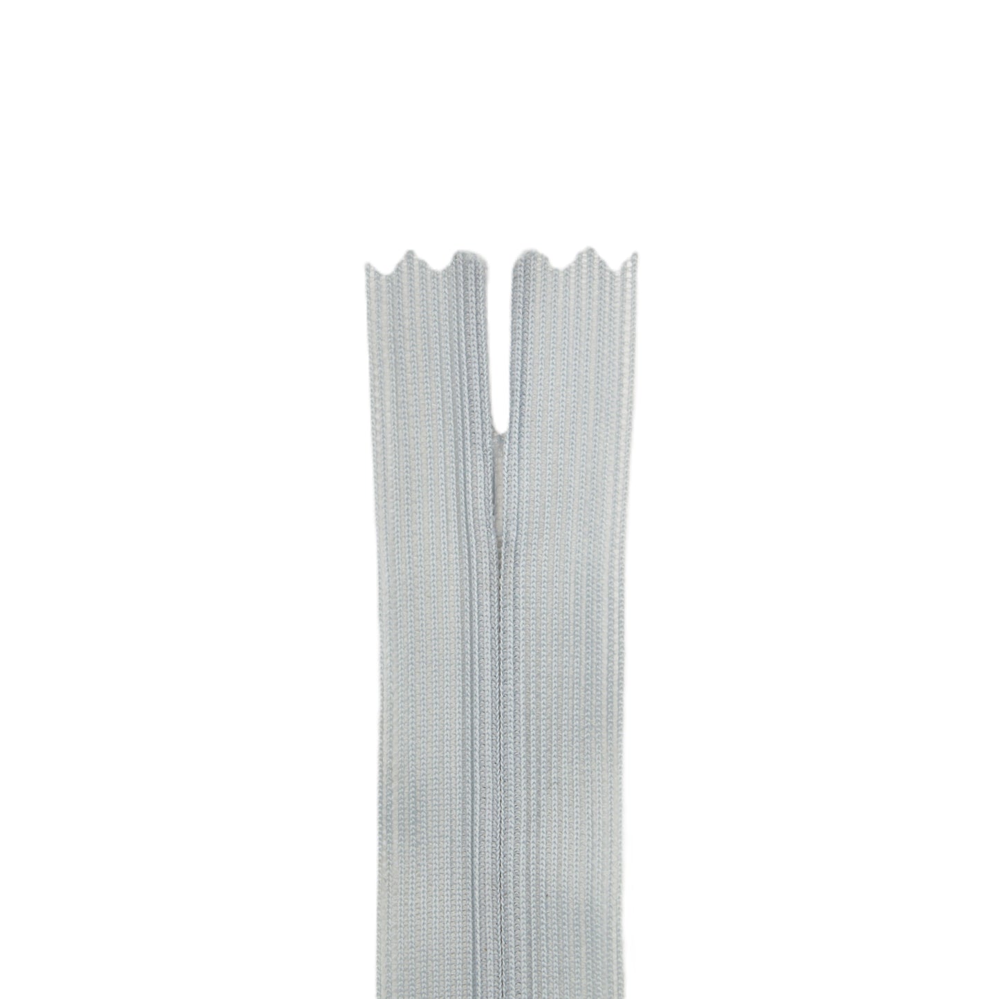 Fermeture invisible éclair zip à glissière non séparable 20 cm – Gris