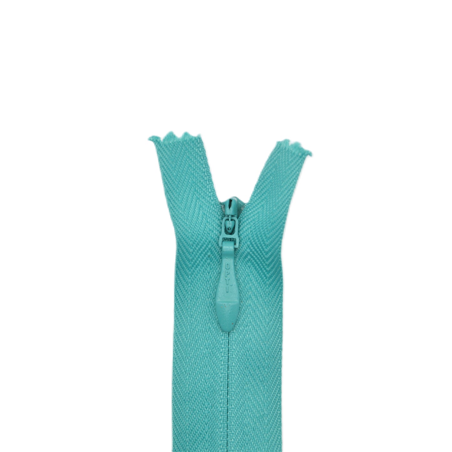 Fermeture invisible éclair zip à glissière non séparable 22 cm – Bleu turquoise