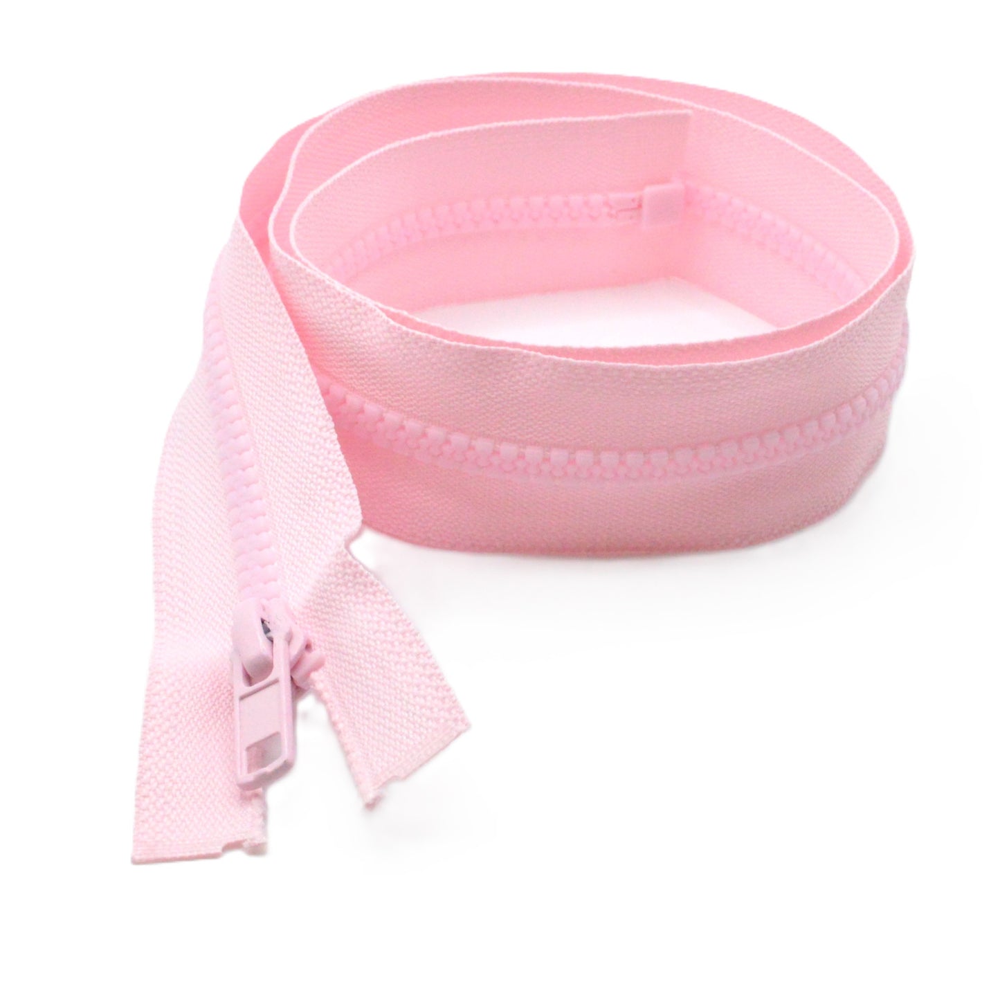 Fermeture éclair zip à glissière séparable injectée 80cm (maille 5 mm / N°5) - Rose