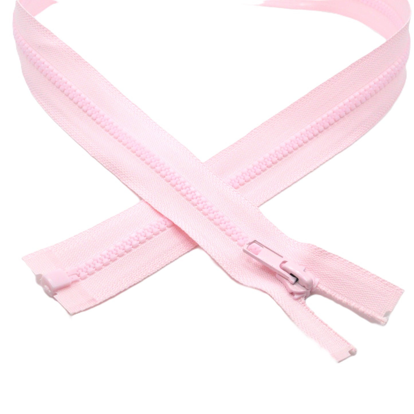 Fermeture éclair zip à glissière séparable injectée 80cm (maille 5 mm / N°5) - Rose
