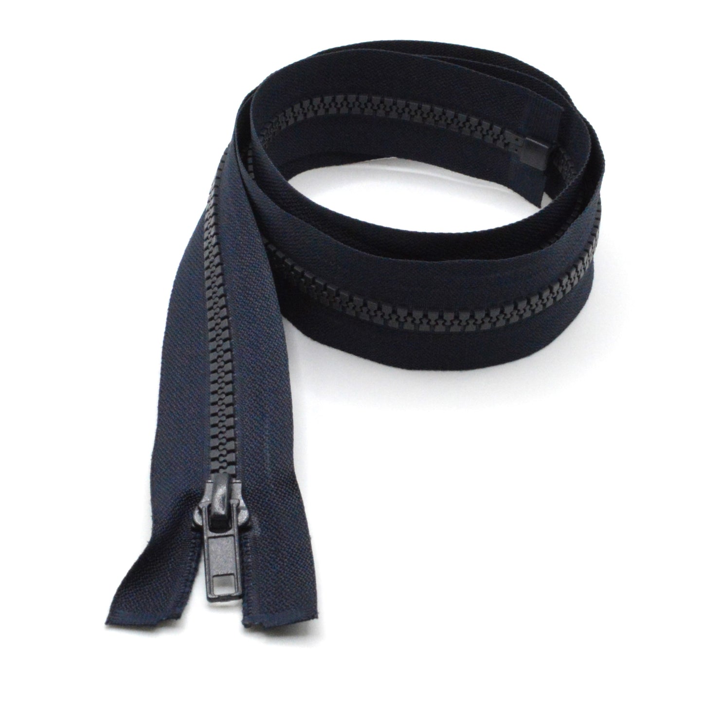 Fermeture éclair zip à glissière séparable injectée 80cm (maille 5 mm / N°5) - Bleu Marine