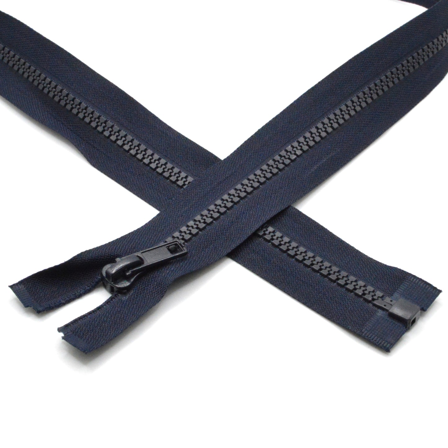 Fermeture éclair zip à glissière séparable injectée 80cm (maille 5 mm / N°5) - Bleu Marine