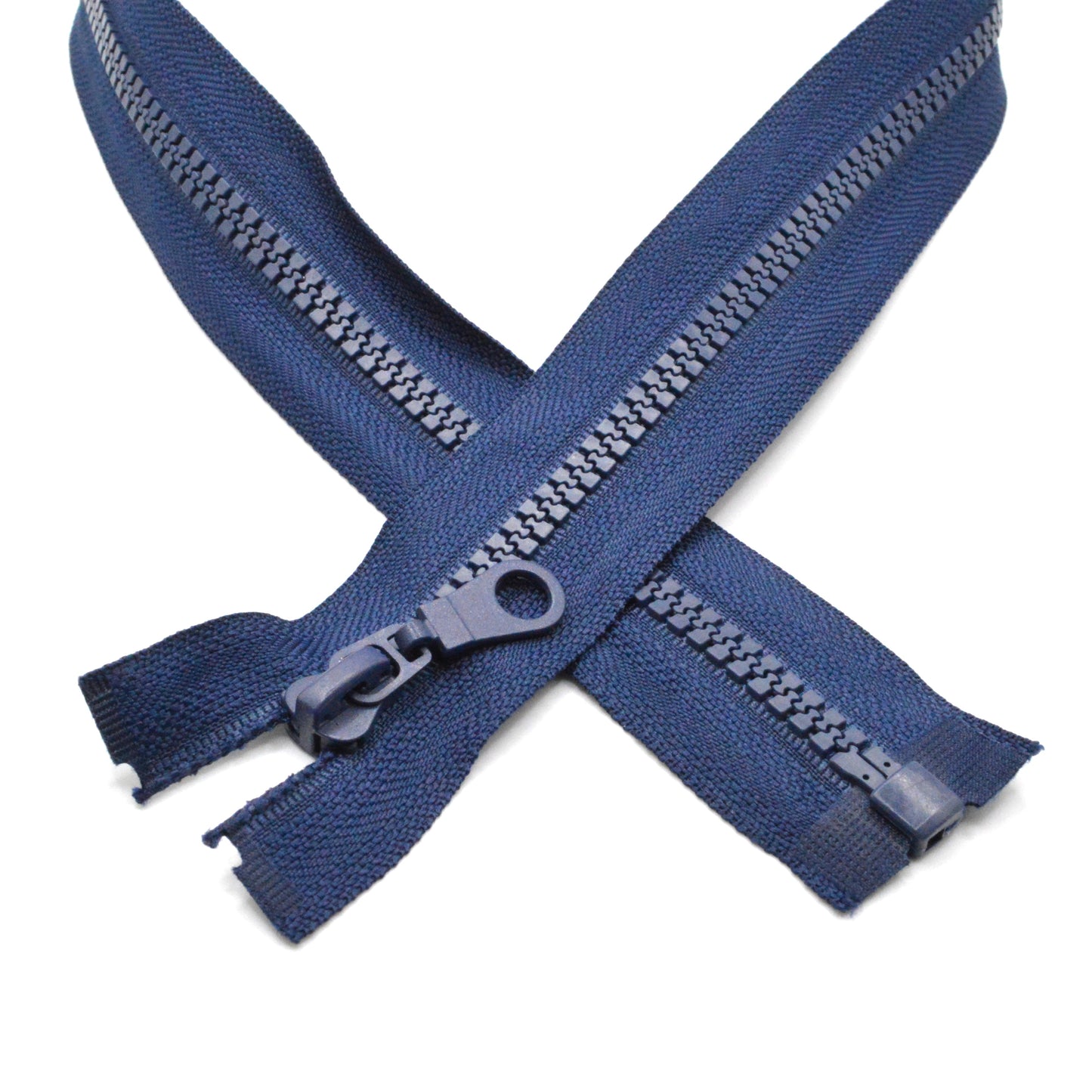 Fermeture éclair zip à glissière séparable injectée 65cm (maille 5 mm / N°5) - Bleu Marine