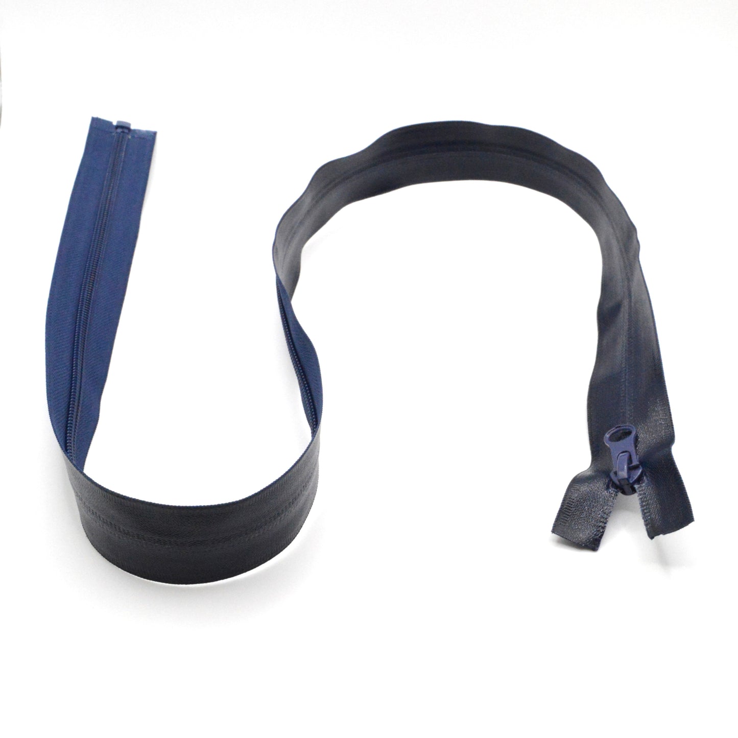Fermeture étanche imperméable éclair zip à glissière séparable 85 cm (maille 5 mm / N°5) - Bleu Marine