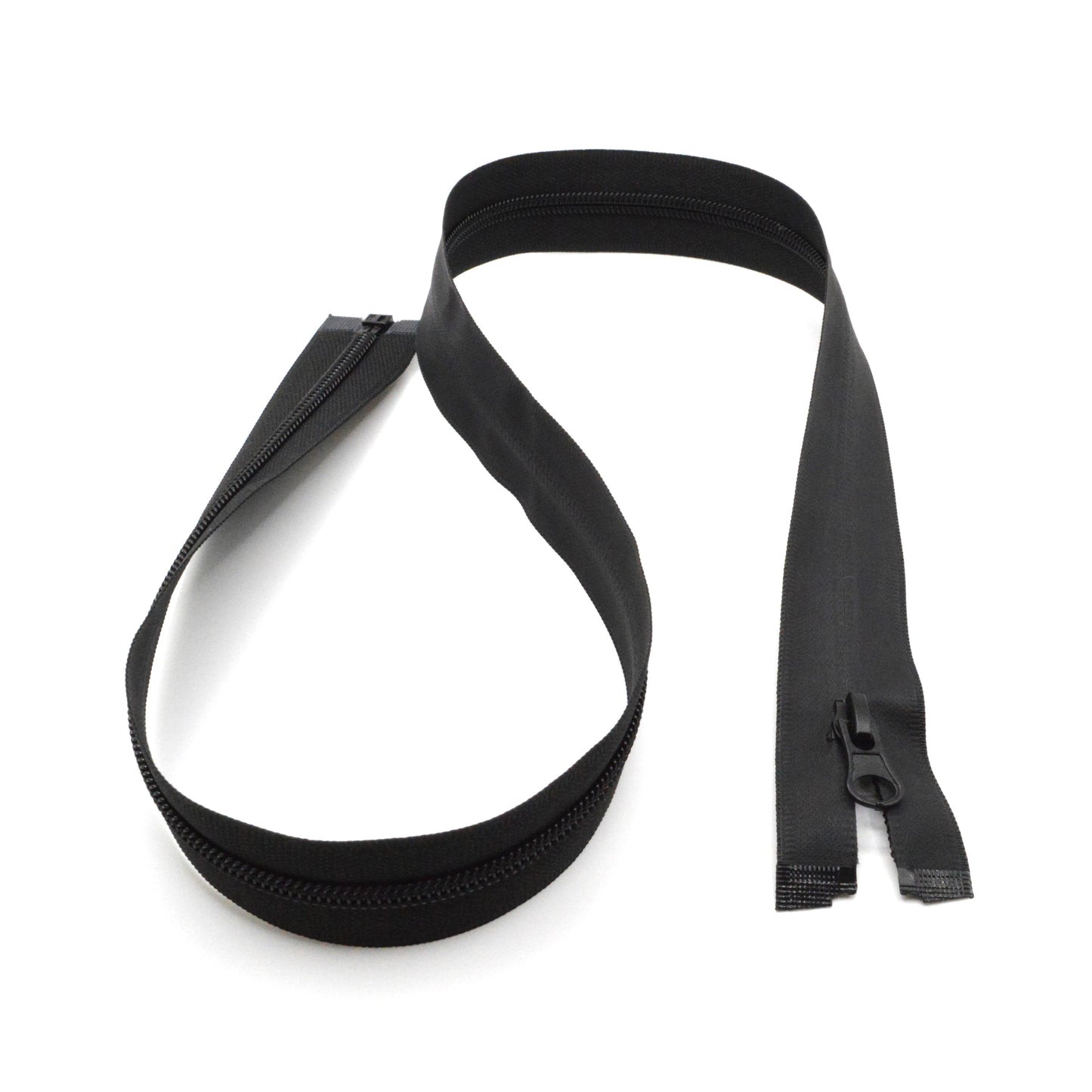 Fermeture étanche imperméable éclair zip à glissière séparable 80 cm (maille 5 mm / N°5) - Noir