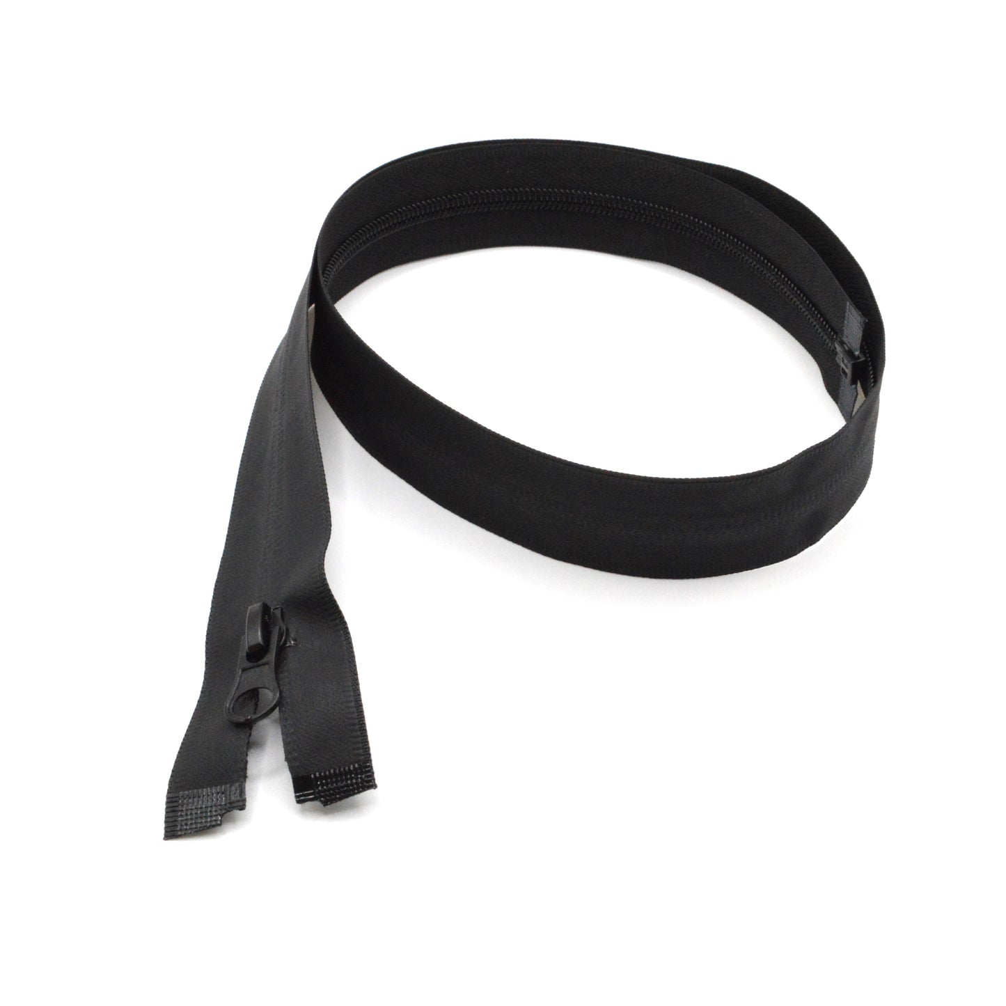 Fermeture étanche imperméable éclair zip à glissière séparable 80 cm (maille 5 mm / N°5) - Noir