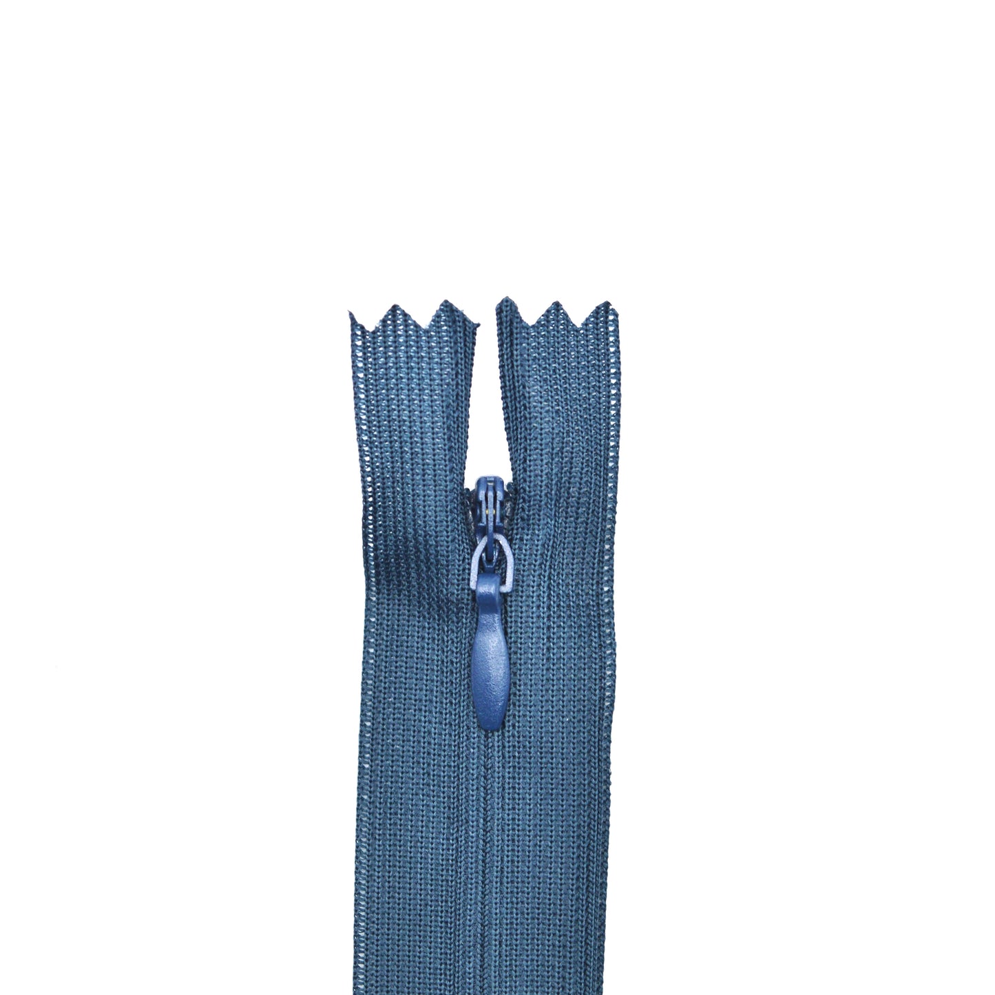 Fermeture invisible éclair zip à glissière non séparable 60 cm – Bleu