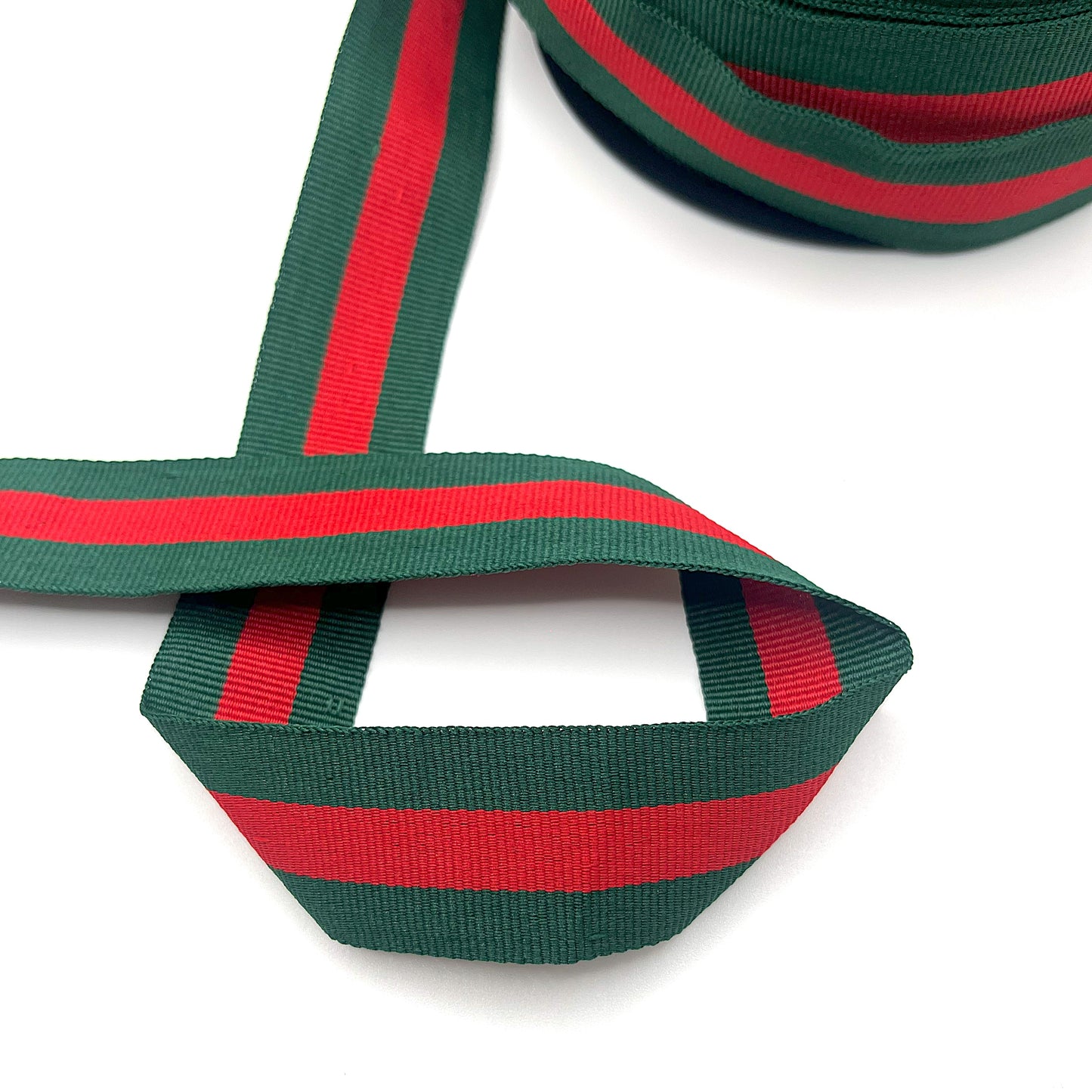 Sangle rayée type Gucci largeur 30mm (vendu au mètre)