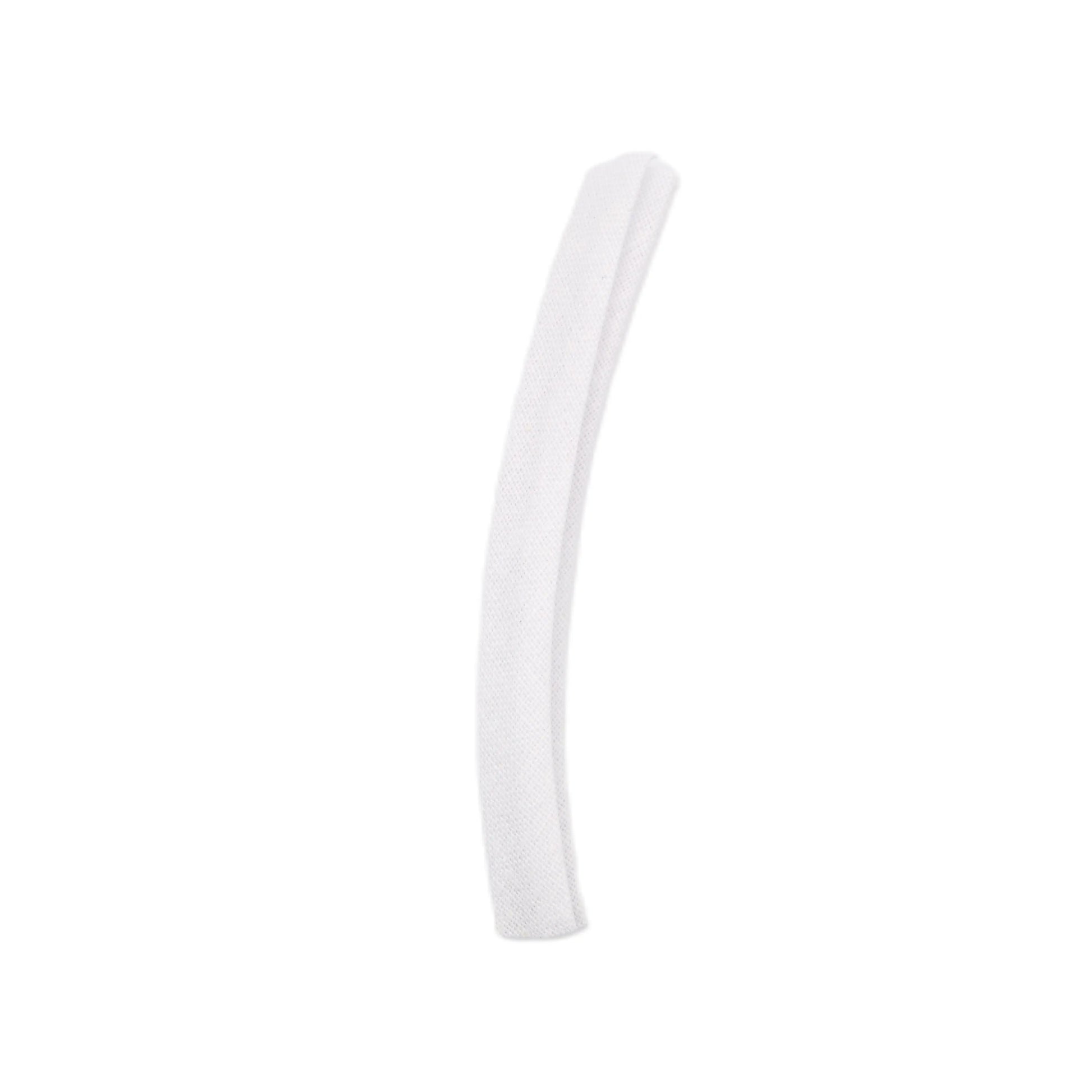 Biais coton replié 1cm - Blanc DS DIFFUSION