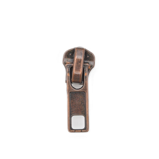 Curseur / Tirette pour fermeture métal (maille 5 mm) - Bronze