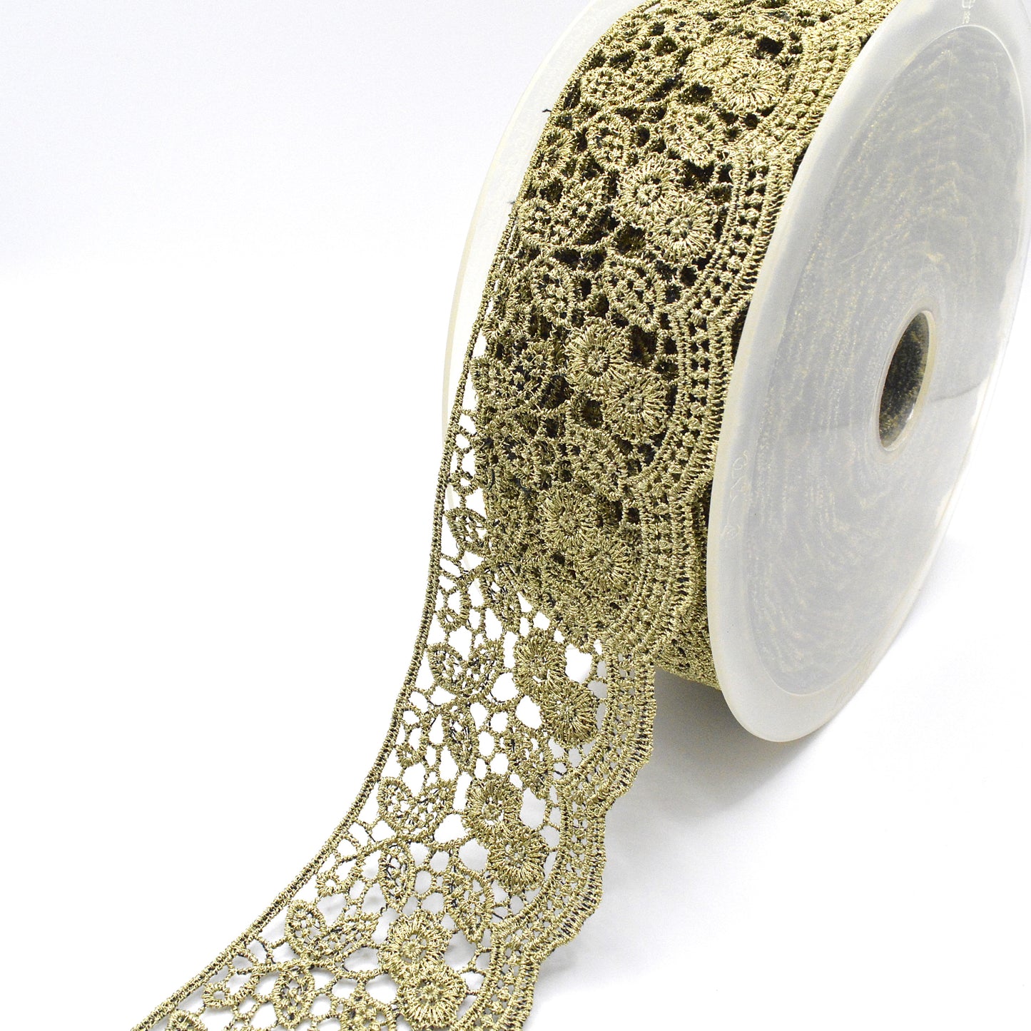 Dentelle lurex métalisée OR (vendu au mètre) - Largeur 50mm (5cm)