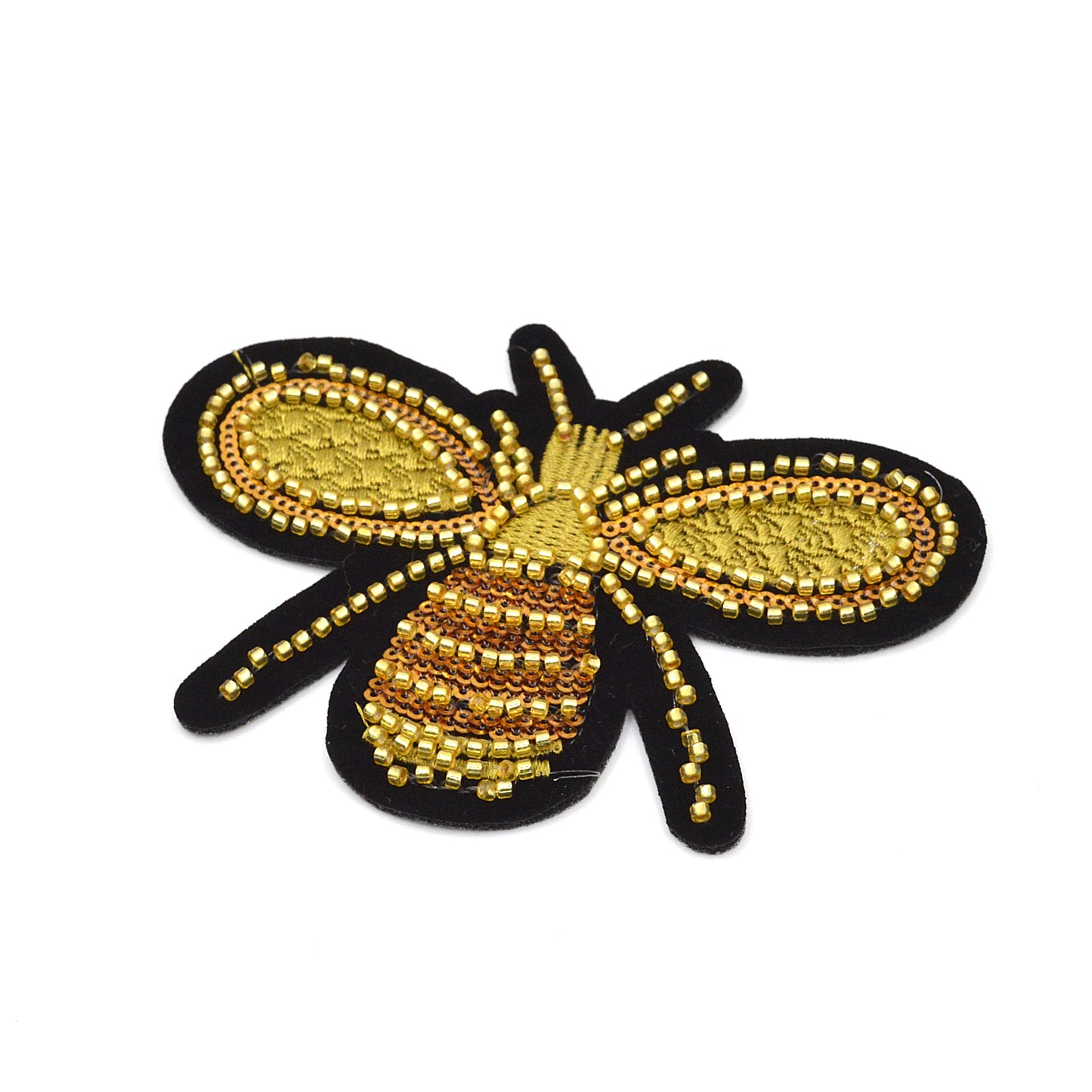 Patch / Ecusson Abeille Perle - Thermocollant