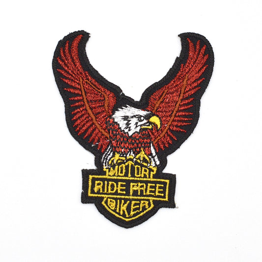 Patch / Ecusson Motard Moto Aigle Petit - Thermocollant