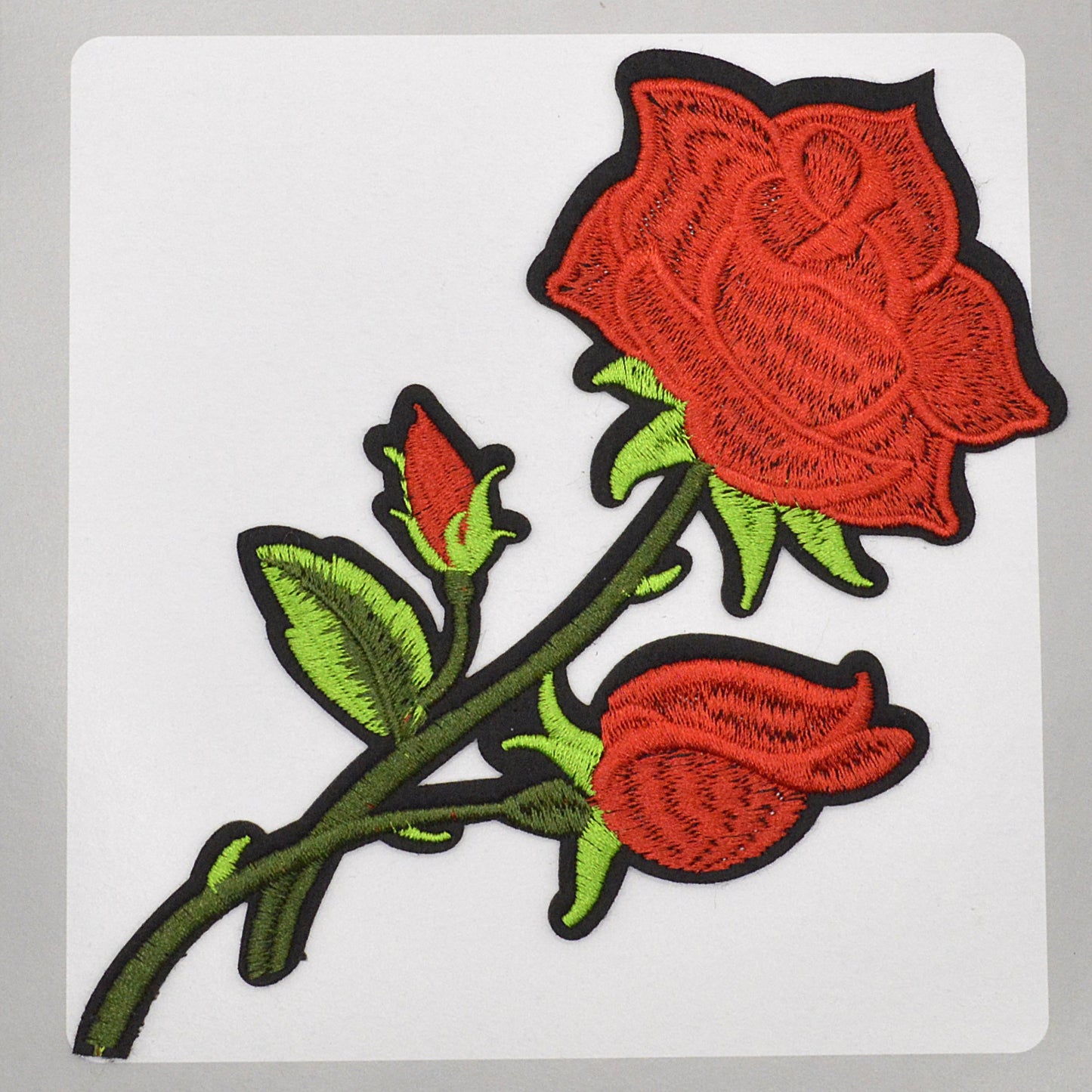 Patch / Ecusson Rose Rouge - Thermocollant