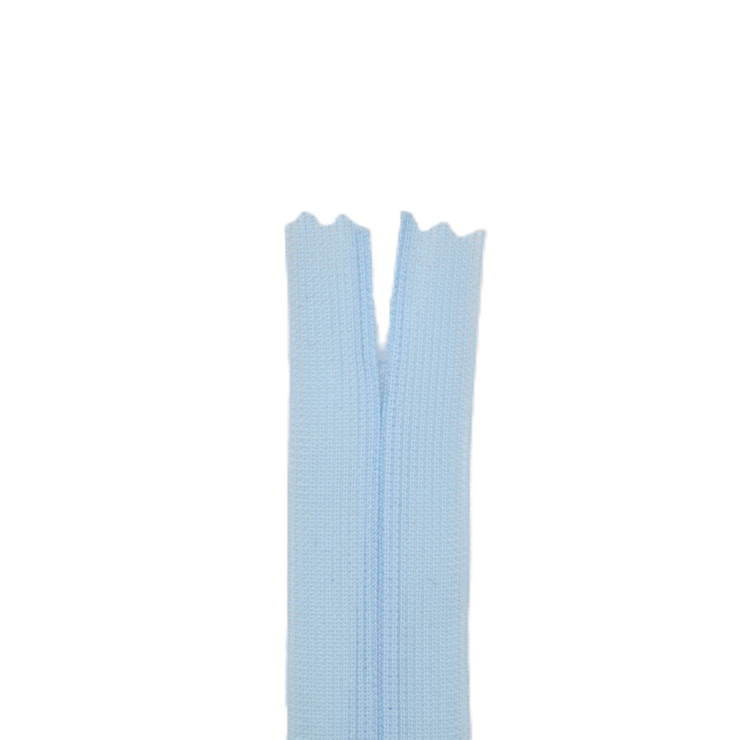 Fermeture invisible éclair zip à glissière non séparable 20 cm – Bleu