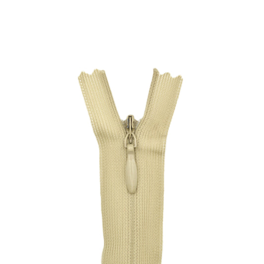 Fermeture invisible éclair zip à glissière non séparable 22 cm – Vert clair