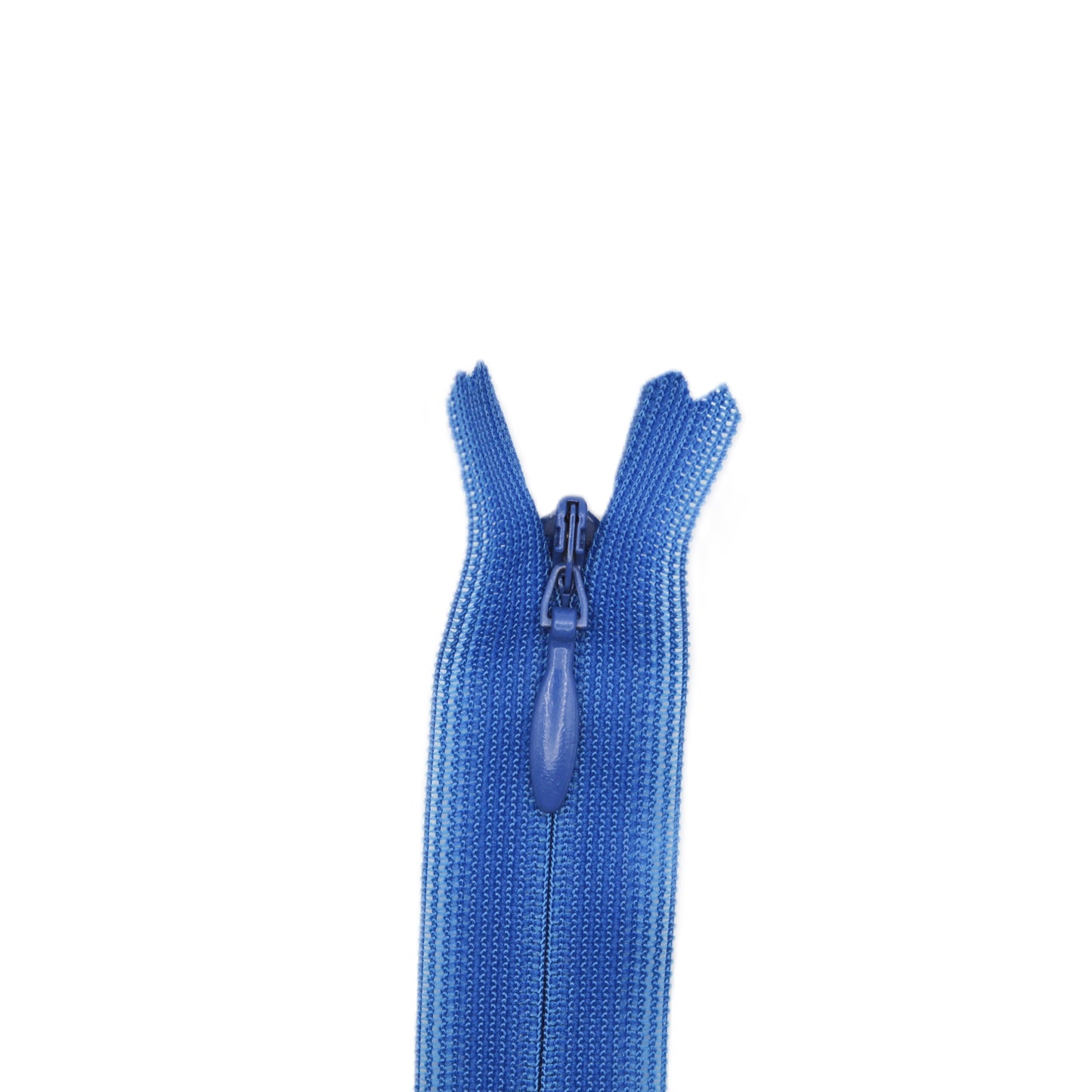 Fermeture invisible éclair zip à glissière non séparable 22 cm – Bleu