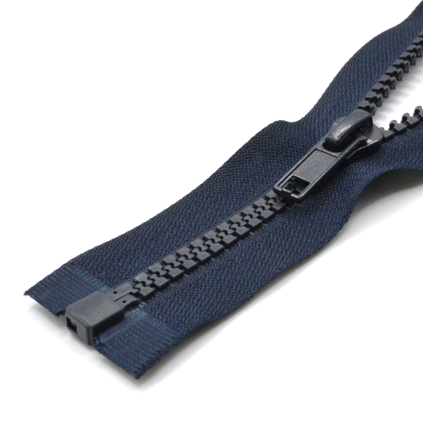 Fermeture éclair zip à glissière séparable injectée 80cm (maille 5 mm / N°5) - Bleu Marine