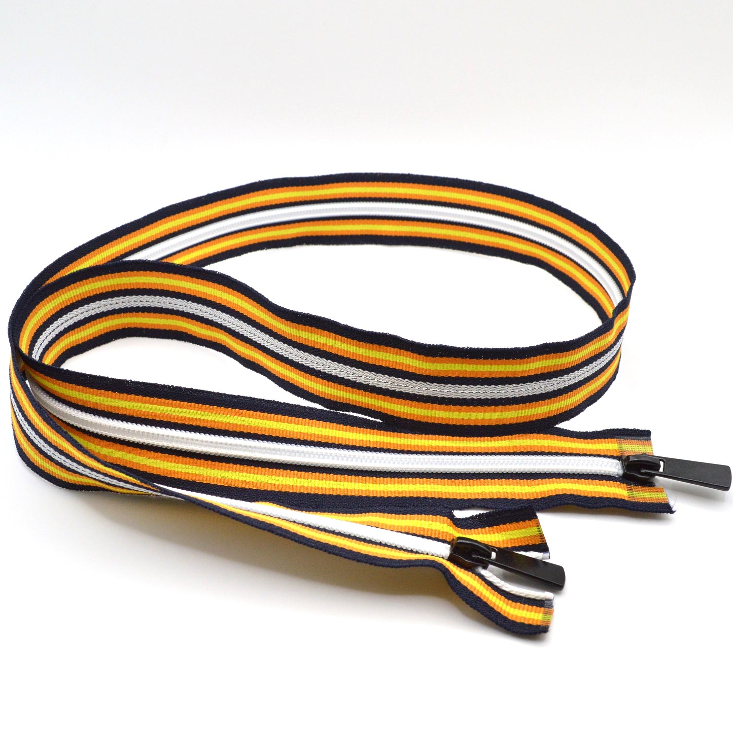 Fermeture type Kway double curseur (Longueur ajustable) 110 cm (maille 7 mm / N°7)