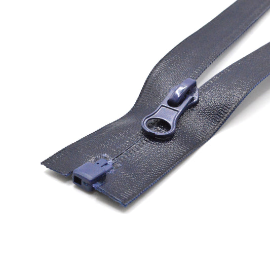Fermeture étanche imperméable éclair zip à glissière séparable 85 cm (maille 5 mm / N°5) - Bleu Marine