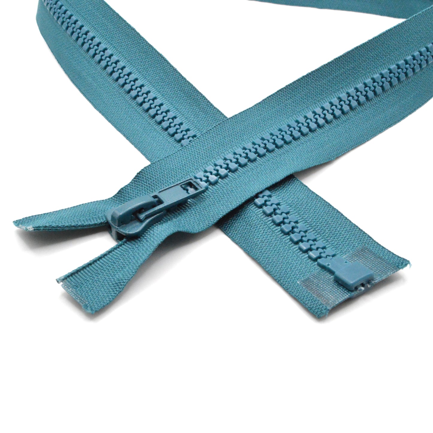 Fermeture éclair zip à glissière séparable injectée 80cm (maille 8 mm / N°8) - Bleu turquoise