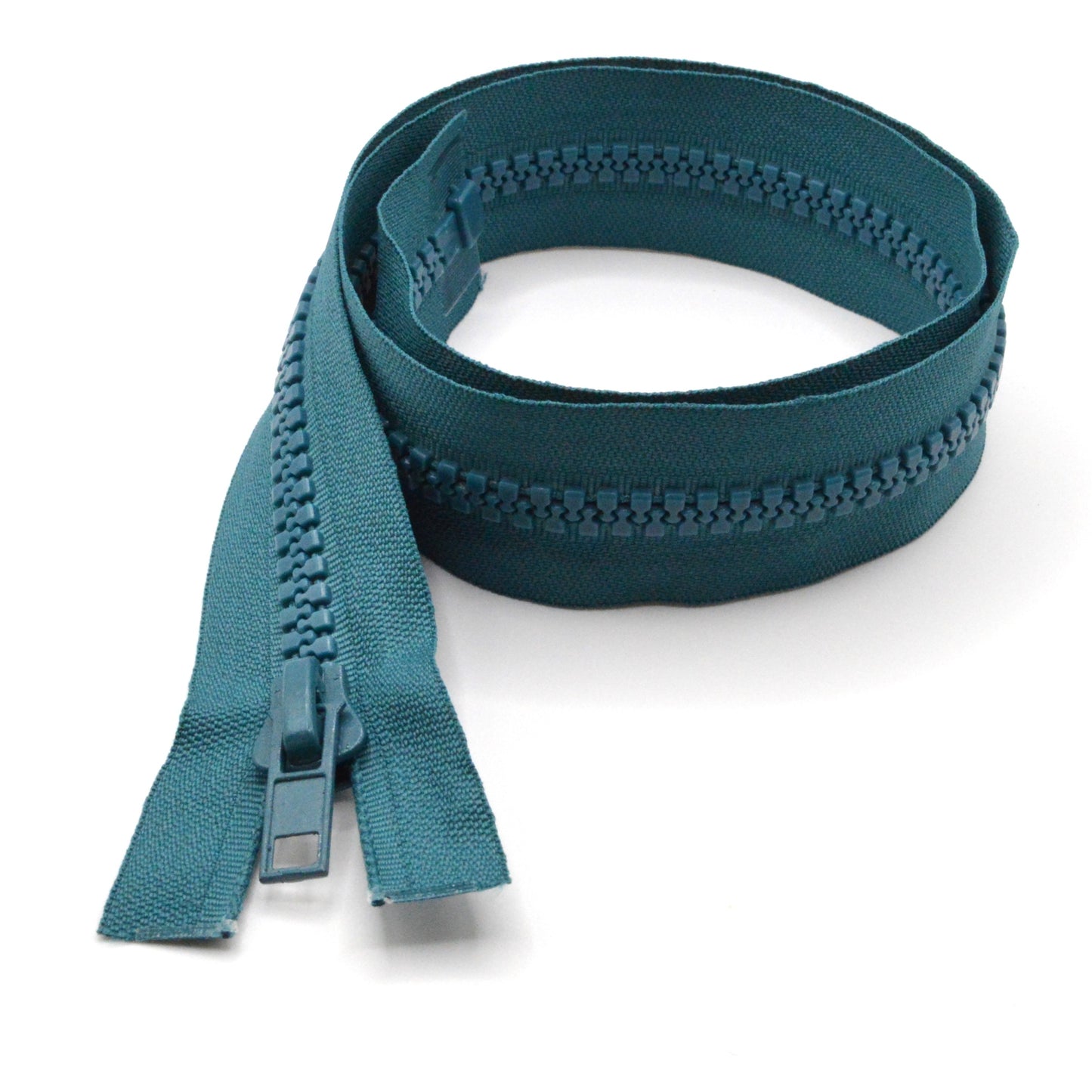Fermeture éclair zip à glissière séparable injectée 80cm (maille 8 mm / N°8) - Bleu turquoise