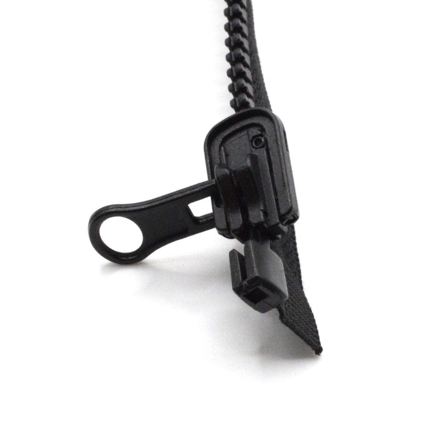 Fermeture éclair zip réversible injectée 50cm/70cm/90cm (maille 5 mm / N°5) - Noir