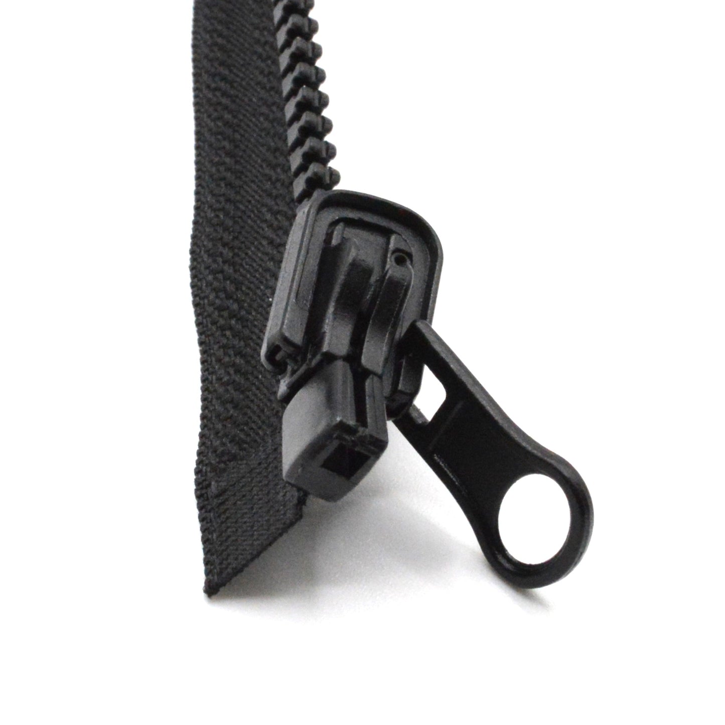 Fermeture éclair zip réversible injectée 50cm/70cm/90cm (maille 5 mm / N°5) - Noir