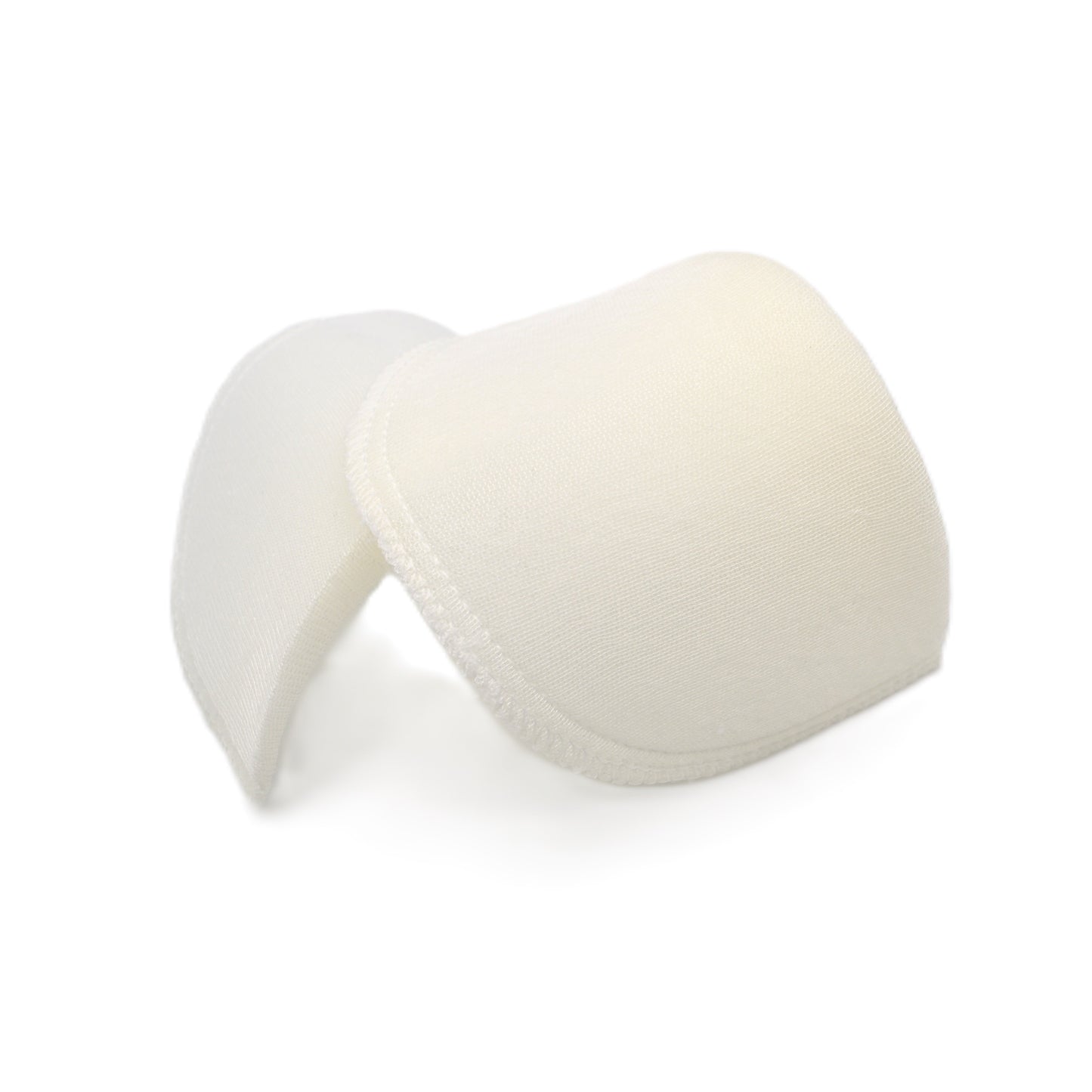 Paire d'Épaulettes Blanches en Mousse – Forme Droite – 10 mm d'Épaisseur
