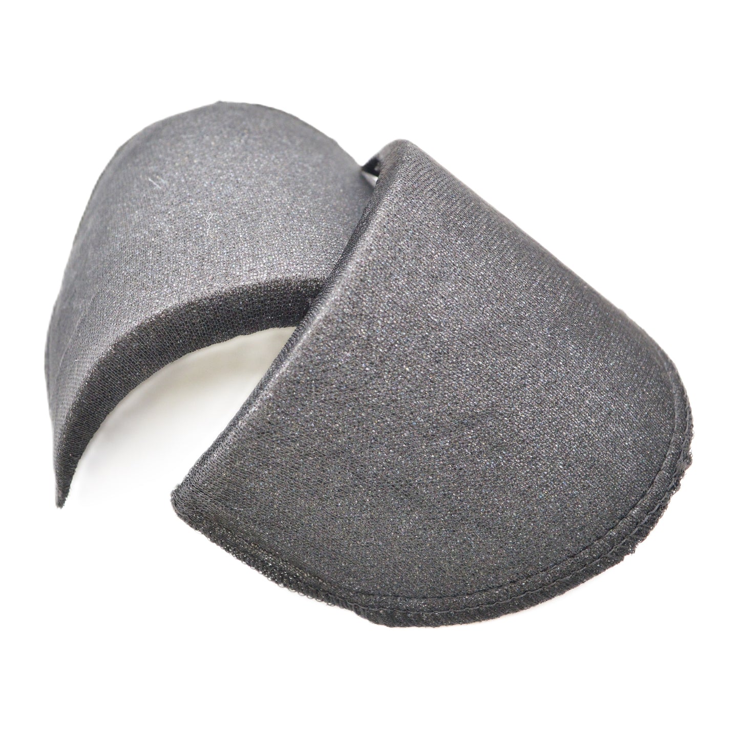 Paire d'Épaulettes Noires en Mousse – Forme Droite – 10 mm d'Épaisseur