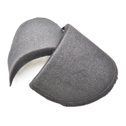 Paire d'Épaulettes Noires en Mousse – Forme Droite – 10 mm d'Épaisseur