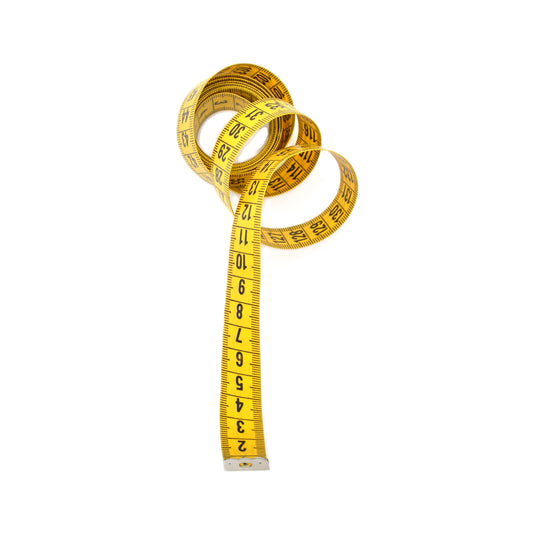 Mètre/centimètre/ruban de mesure tailleur/couturier - Jaune